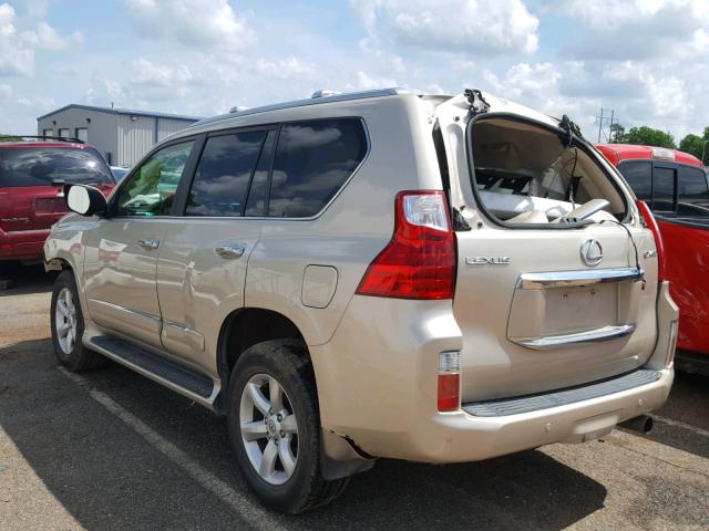 JTJJM7FX5A5004178 - 2010 LEXUS GX PREMIUM GOLD photo 3