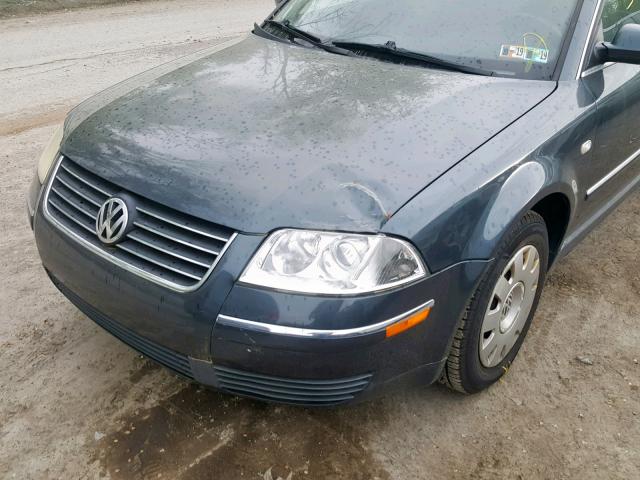 WVWMD63B73P251728 - 2003 VOLKSWAGEN PASSAT GL BLUE photo 9