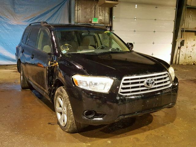 JTEDS41A482058943 - 2008 TOYOTA HIGHLANDER BLACK photo 1