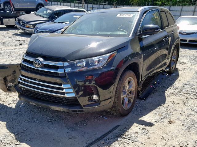 5TDDZRFH5KS978177 - 2019 TOYOTA HIGHLANDER BLACK photo 2