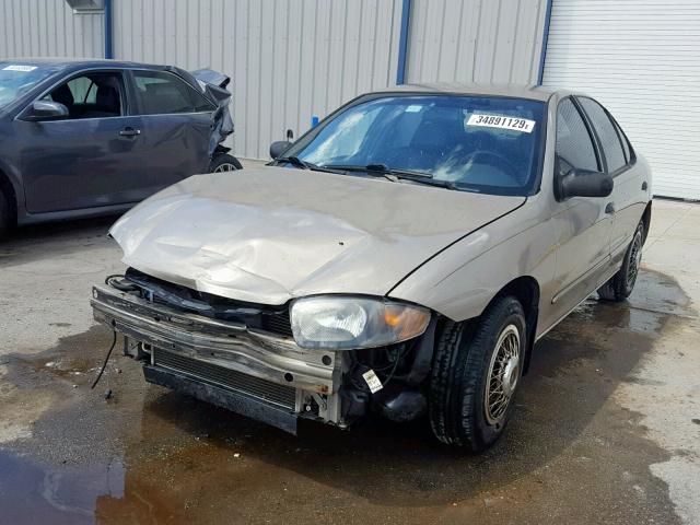 1G1JC52F557201913 - 2005 CHEVROLET CAVALIER TAN photo 2