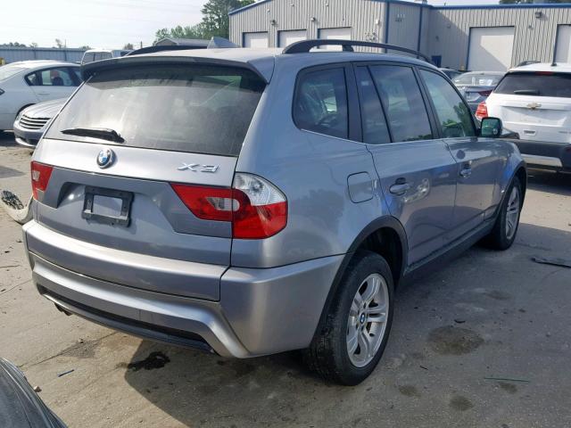 WBXPA93406WG78998 - 2006 BMW X3 3.0I GRAY photo 4