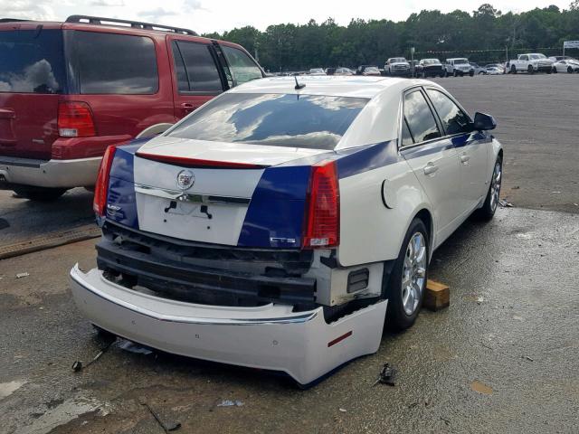 1G6DV57V780160683 - 2008 CADILLAC CTS HI FEA WHITE photo 4