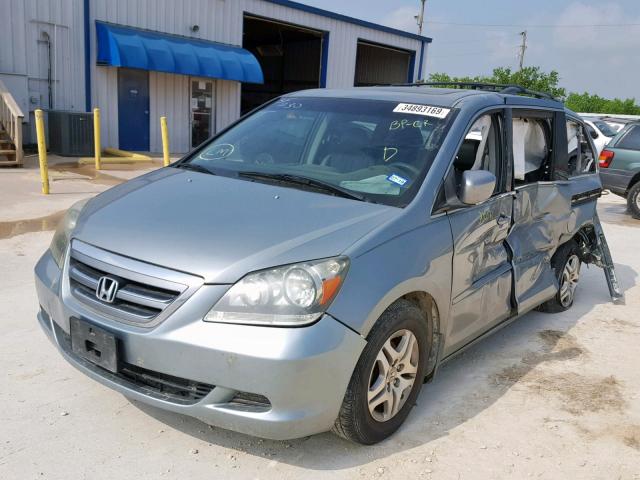 5FNRL387X5B094401 - 2005 HONDA ODYSSEY EX GRAY photo 2