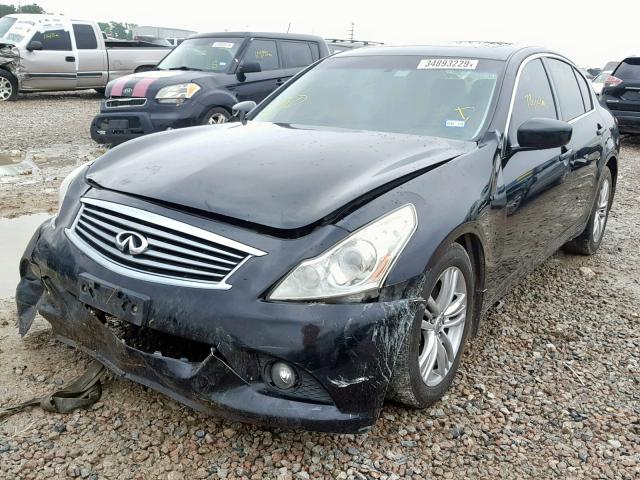 JN1CV6AP6DM303721 - 2013 INFINITI G37 BASE BLACK photo 2