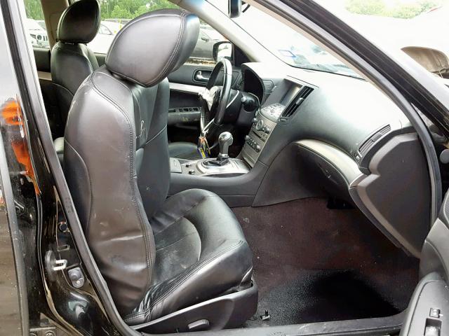 JN1CV6AP6DM303721 - 2013 INFINITI G37 BASE BLACK photo 5