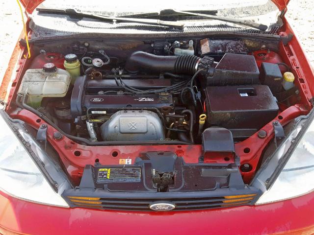 3FAHP37382R178537 - 2002 FORD FOCUS ZX5 RED photo 7