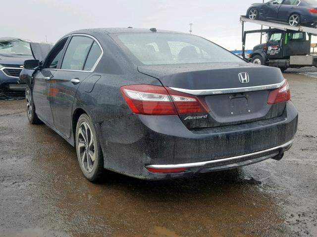 1HGCR2F8XGA236950 - 2016 HONDA ACCORD EXL BLACK photo 3