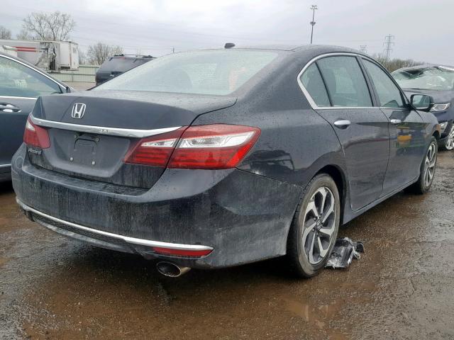 1HGCR2F8XGA236950 - 2016 HONDA ACCORD EXL BLACK photo 4