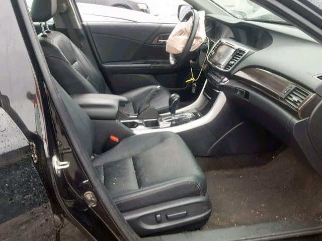 1HGCR2F8XGA236950 - 2016 HONDA ACCORD EXL BLACK photo 5