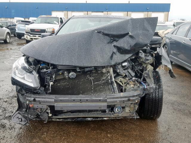 1HGCR2F8XGA236950 - 2016 HONDA ACCORD EXL BLACK photo 7