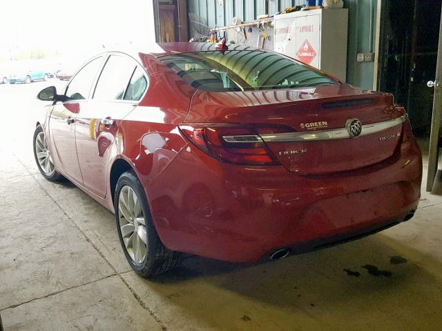 2G4GN5EX9E9209944 - 2014 BUICK REGAL PREM RED photo 3