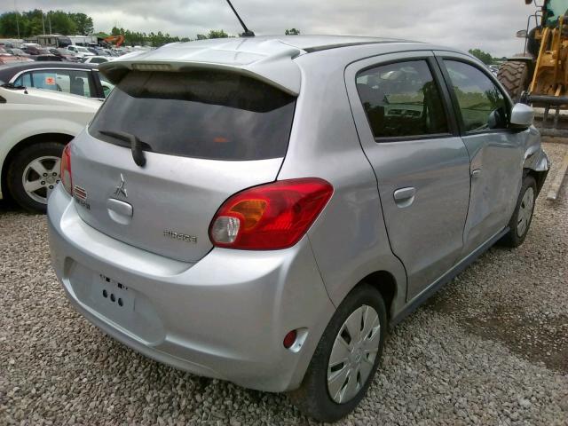 ML32A3HJ9FH005067 - 2015 MITSUBISHI MIRAGE DE SILVER photo 4