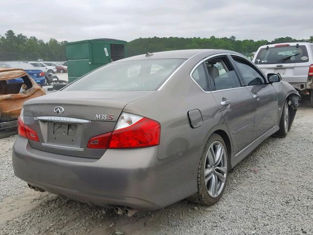 JNKAY01E98M601420 - 2008 INFINITI M35 BASE TAN photo 4