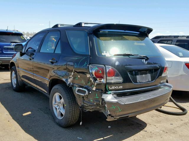 JTJHF10U820238429 - 2002 LEXUS RX 300 BLACK photo 3