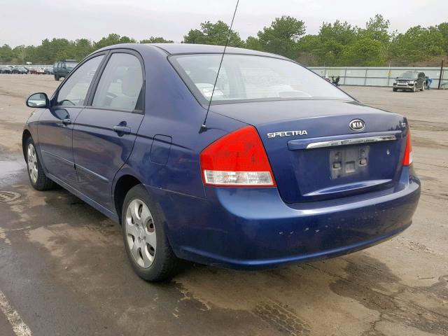 KNAFE122375420670 - 2007 KIA SPECTRA EX BLUE photo 3