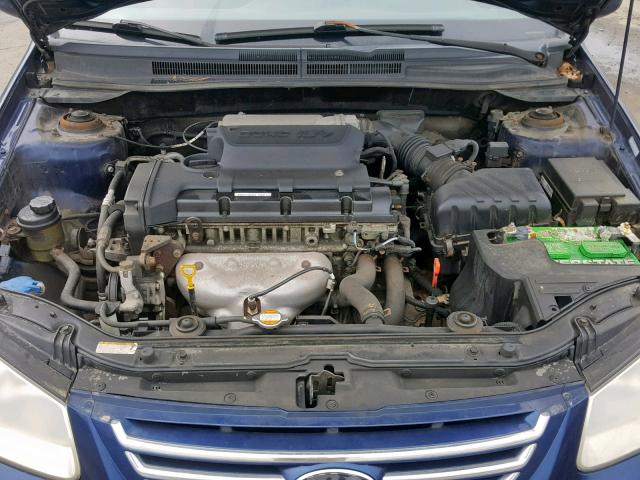 KNAFE122375420670 - 2007 KIA SPECTRA EX BLUE photo 7