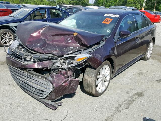 4T1BK1EB5DU057081 - 2013 TOYOTA AVALON BAS MAROON photo 2