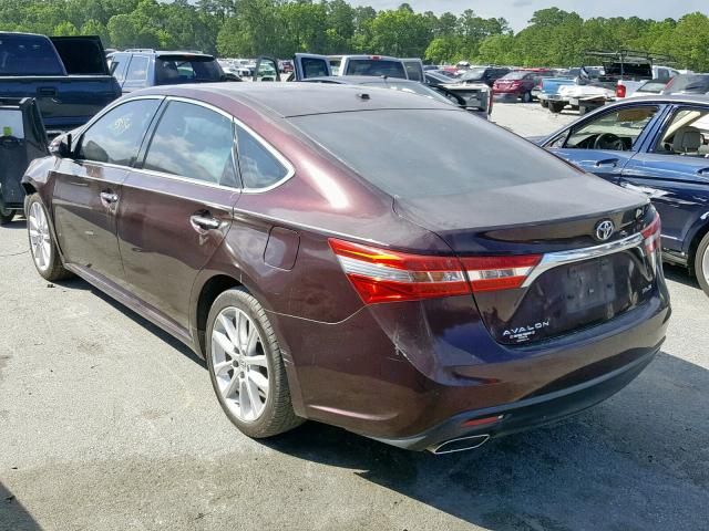 4T1BK1EB5DU057081 - 2013 TOYOTA AVALON BAS MAROON photo 3