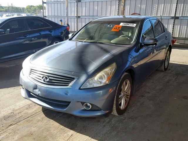 JN1CV6AR9AM459085 - 2010 INFINITI G37 BLUE photo 2