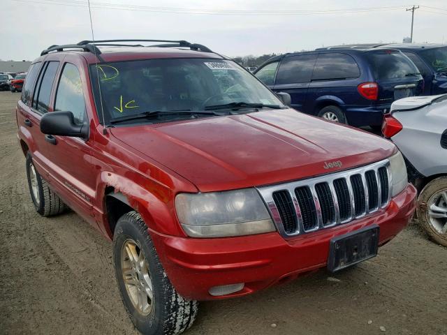 1J4GW48S72C276553 - 2002 JEEP GRAND CHER RED photo 1