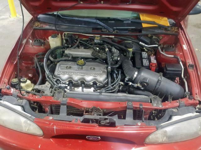 1FAFP13P2WW281895 - 1998 FORD ESCORT SE RED photo 7