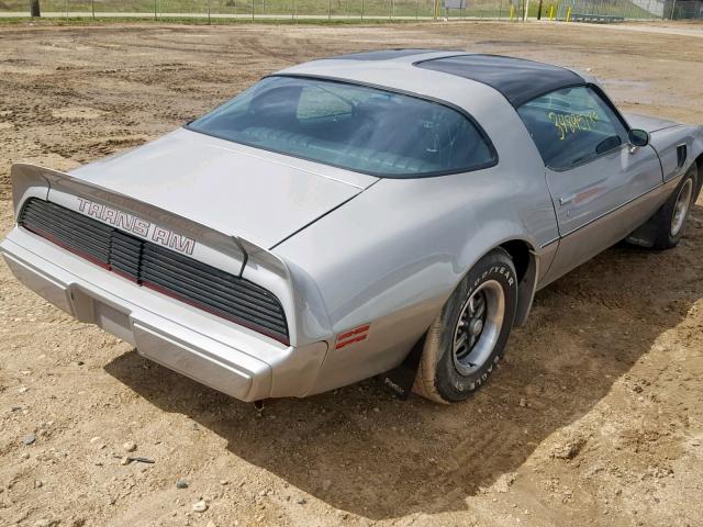 2W87W9L171279 - 1979 PONTIAC FIREBRD TA GRAY photo 4