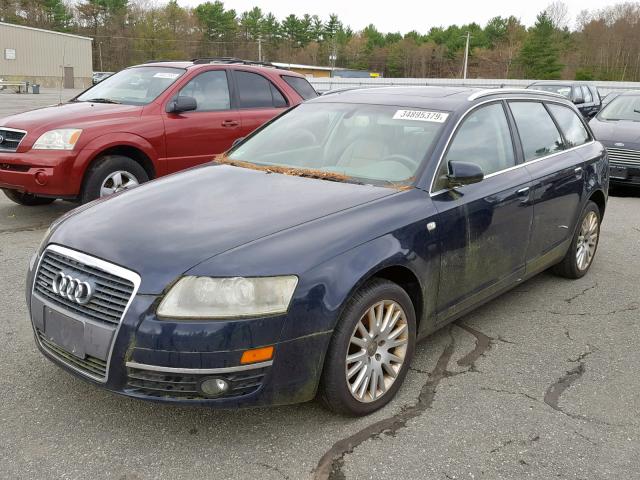 WAUKH74F86N119139 - 2006 AUDI A6 AVANT Q BLUE photo 2