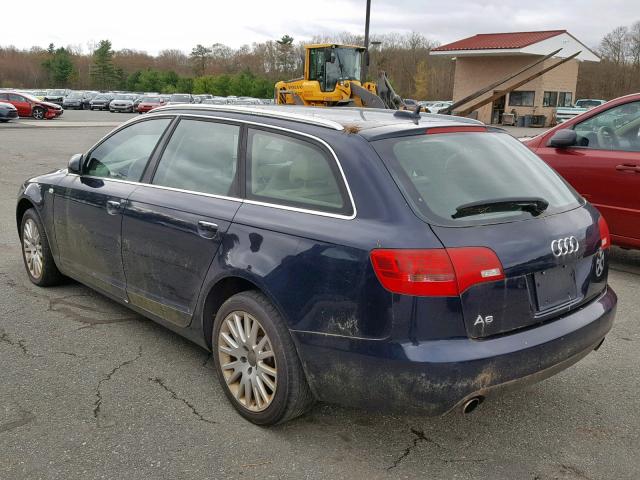 WAUKH74F86N119139 - 2006 AUDI A6 AVANT Q BLUE photo 3