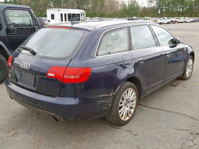 WAUKH74F86N119139 - 2006 AUDI A6 AVANT Q BLUE photo 4