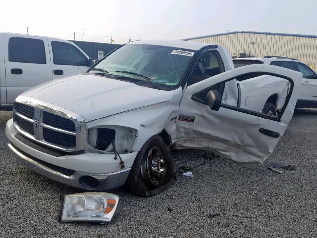 3D7KR26D68G214704 - 2008 DODGE RAM 2500 S WHITE photo 2