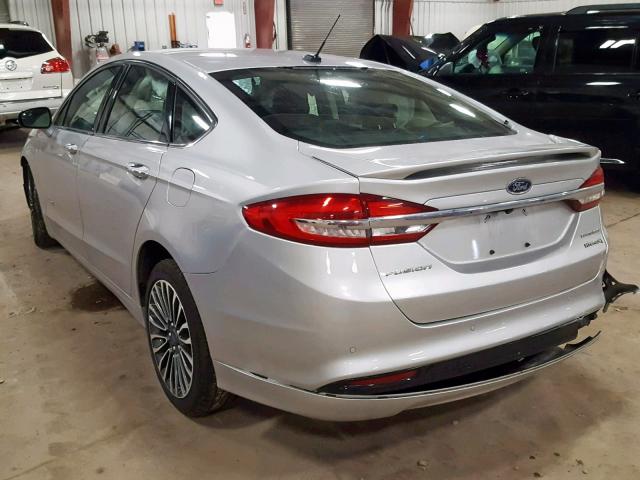 3FA6P0RUXHR234269 - 2017 FORD FUSION TIT SILVER photo 3