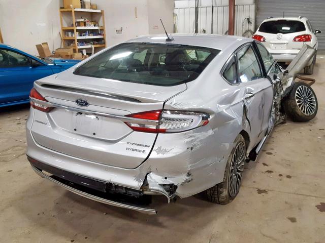 3FA6P0RUXHR234269 - 2017 FORD FUSION TIT SILVER photo 4