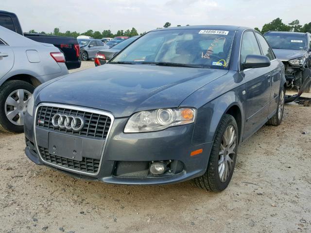 WAUAF78E88A162473 - 2008 AUDI A4 2.0T GRAY photo 2