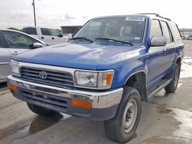 JT3VN29V1P0018460 - 1993 TOYOTA 4RUNNER VN BLUE photo 2