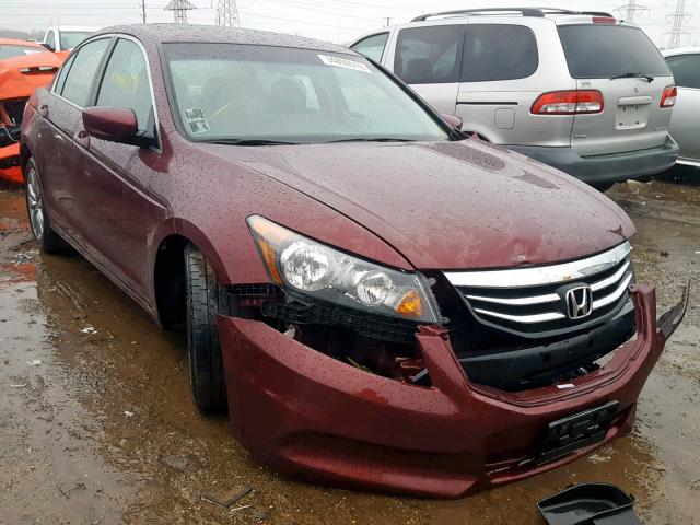 1HGCP2F8XCA138372 - 2012 HONDA ACCORD EXL BURGUNDY photo 1