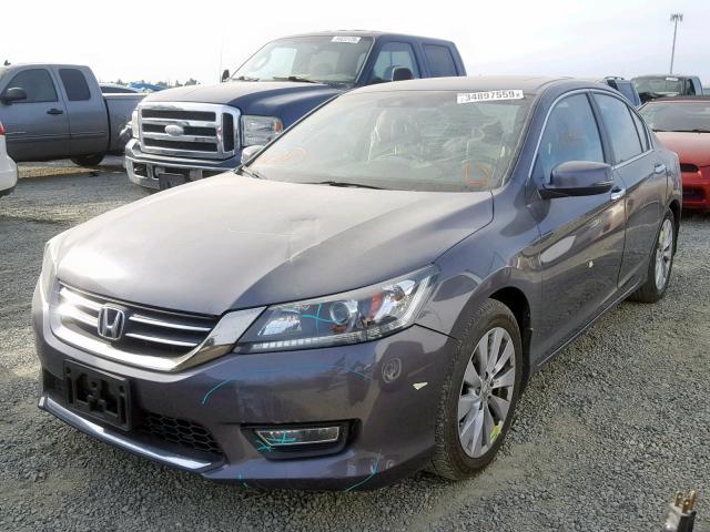 1HGCR2F89DA141808 - 2013 HONDA ACCORD EXL CHARCOAL photo 2