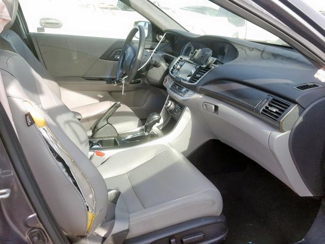 1HGCR2F89DA141808 - 2013 HONDA ACCORD EXL CHARCOAL photo 5