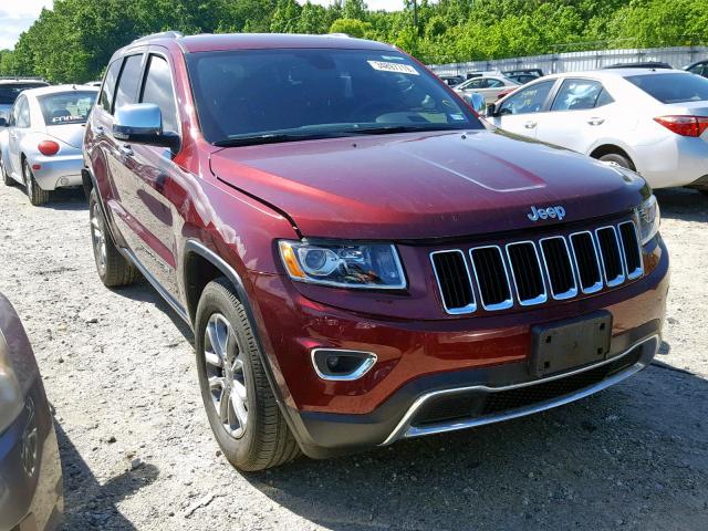 1C4RJEBGXGC412401 - 2016 JEEP GRAND CHER RED photo 1