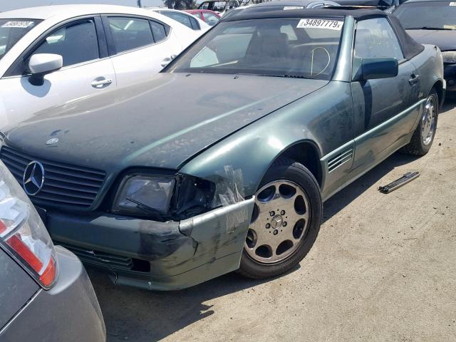 WDBFA63E5RF101609 - 1994 MERCEDES-BENZ SL 320 GREEN photo 2