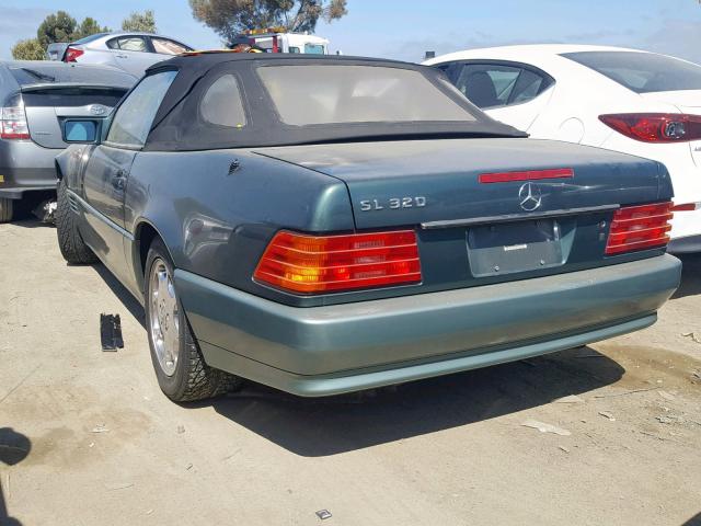 WDBFA63E5RF101609 - 1994 MERCEDES-BENZ SL 320 GREEN photo 3