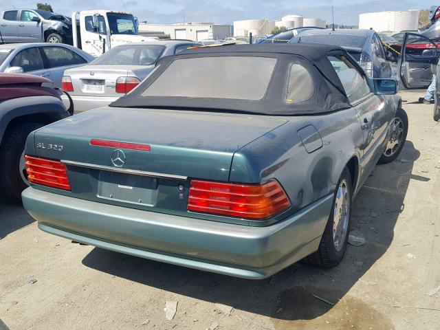 WDBFA63E5RF101609 - 1994 MERCEDES-BENZ SL 320 GREEN photo 4