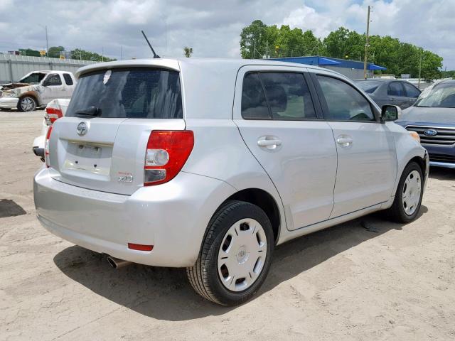 JTKKU10428J014793 - 2008 TOYOTA SCION XD SILVER photo 4