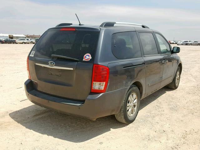 KNDMG4C76C6502297 - 2012 KIA SEDONA LX CHARCOAL photo 4