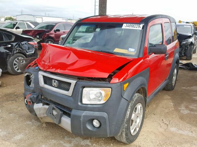 5J6YH17396L010559 - 2006 HONDA ELEMENT LX RED photo 2