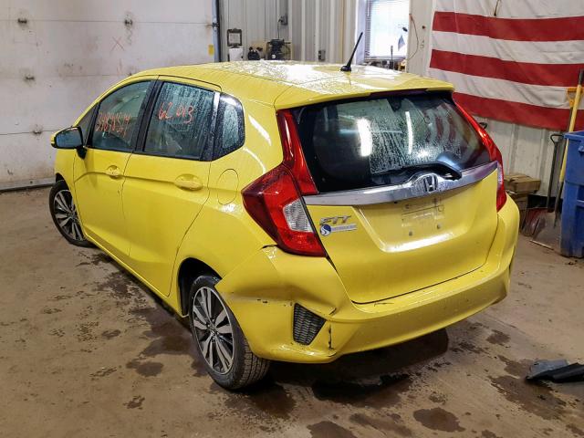 3HGGK5G88FM769760 - 2015 HONDA FIT EX YELLOW photo 3