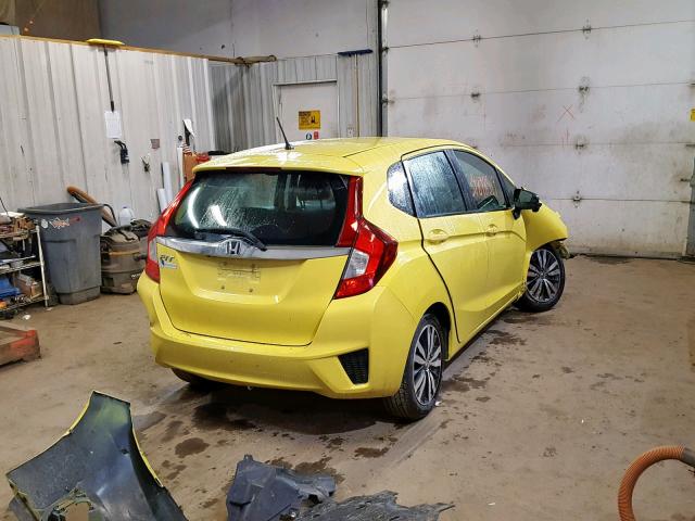 3HGGK5G88FM769760 - 2015 HONDA FIT EX YELLOW photo 4