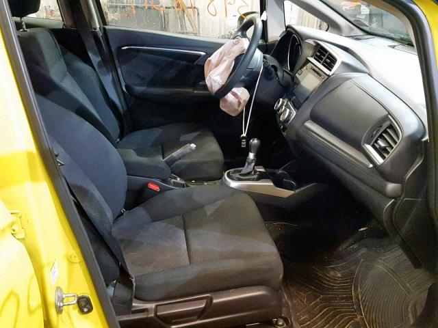 3HGGK5G88FM769760 - 2015 HONDA FIT EX YELLOW photo 5