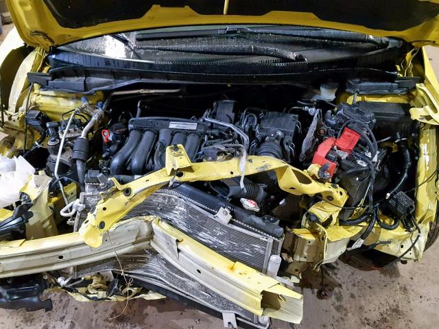 3HGGK5G88FM769760 - 2015 HONDA FIT EX YELLOW photo 7