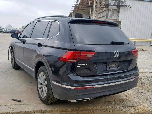 3VV3B7AX0JM087328 - 2018 VOLKSWAGEN TIGUAN SE BLACK photo 3